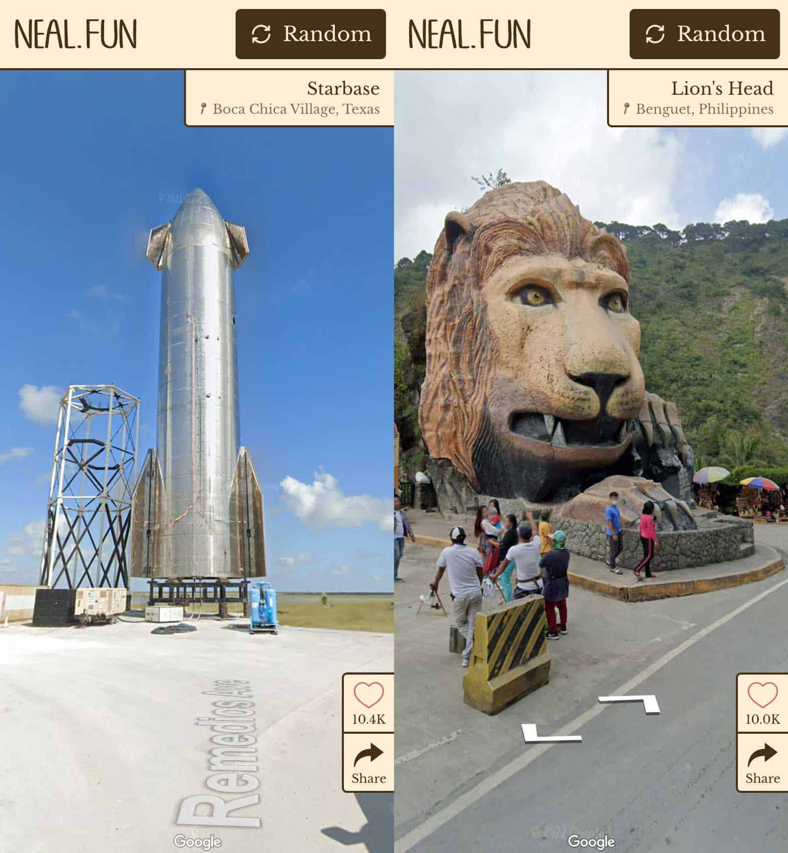 Wonders of Street View-在线谷歌随机街景 探索发现奇异而美妙的事物